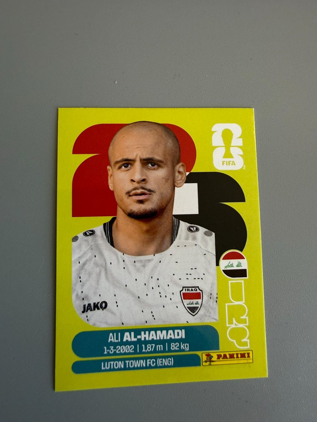 Panini Carte collezionabili: Panini Ali Al-Hamadi IRQ18 – Usato da Liebefeld venduto da Ronaldo-1996