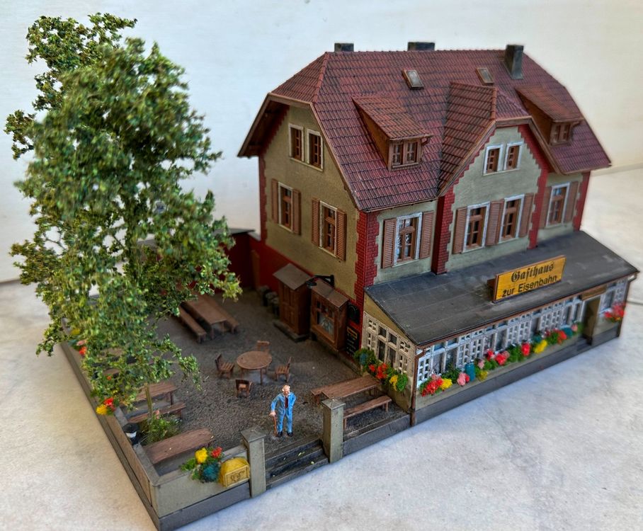 GASTHAUS ZUR EISENBAHN mit Biergarten - Spur HO! (Neu (gemäss ...