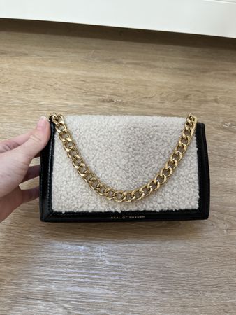 Ideal of Sweden Teddy & Leather (Faux)  Crossbody Bag