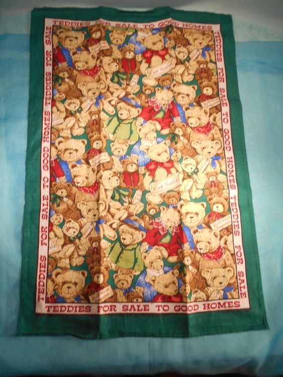 2,5m Patchwork Stoff Mit Teddybären In Hessen - Hohenstein