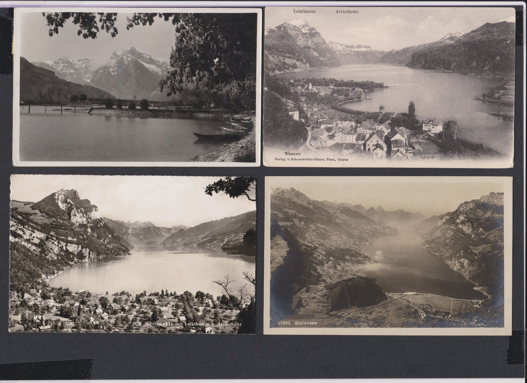 Cartoline postali: Weesen  SG   :   11 alte Ansichtskarten – Usato da Vitznau venduto da Ropaku
