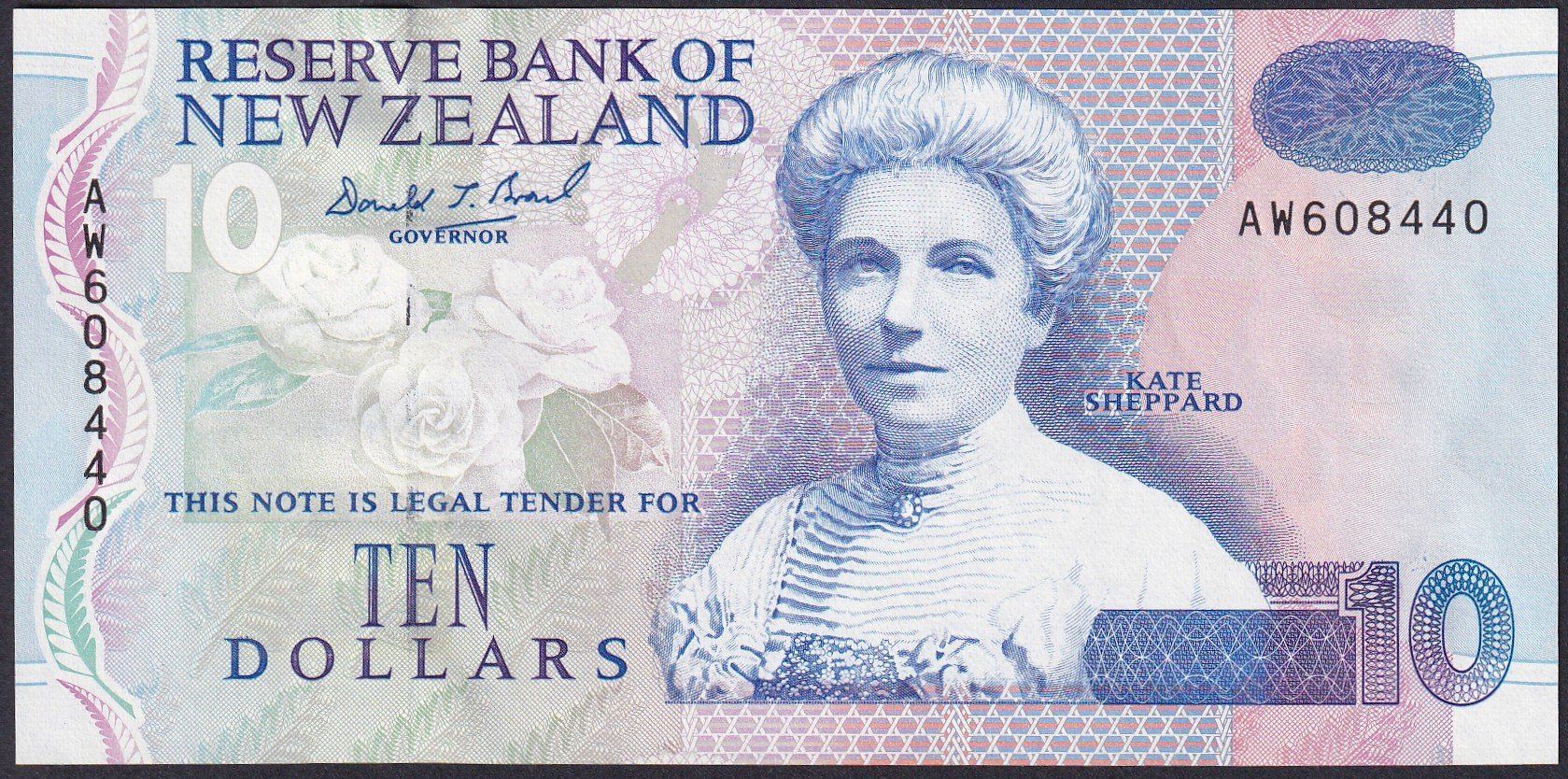 Banconote: Neuseeland 10 Dollar 1992 P-178a UNC – Nuovo (secondo la descrizione) da Schliern b. Köniz venduto da pizzitaxi