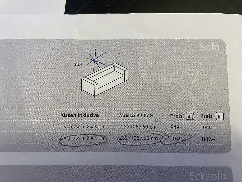Divani: Micasa Sofa Memphis – Usato da Zürich venduto da N3996 3