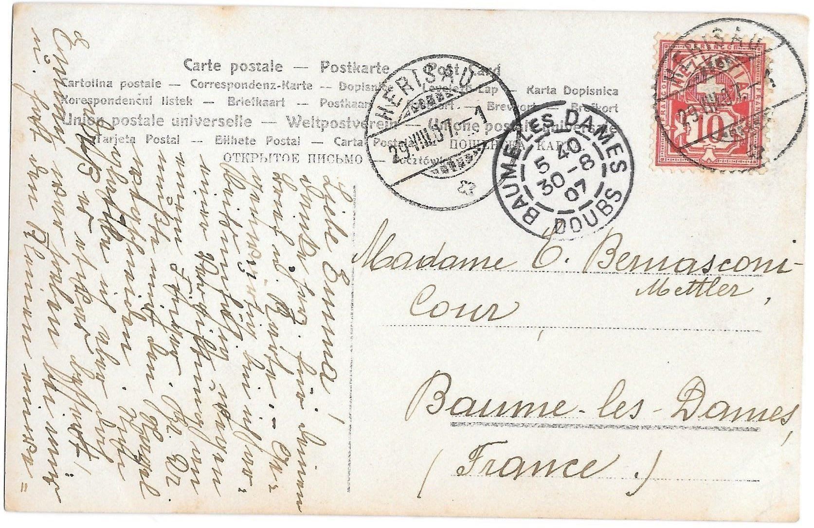 Cartoline postali: Herisau Schulhaus Säge – Usato da Olten venduto da clotaldi 1