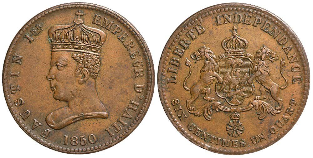 Tutti le monete: Haiti, 6 1/4 Centesimi 1850 – Usato da Chiasso venduto da Novamarketing