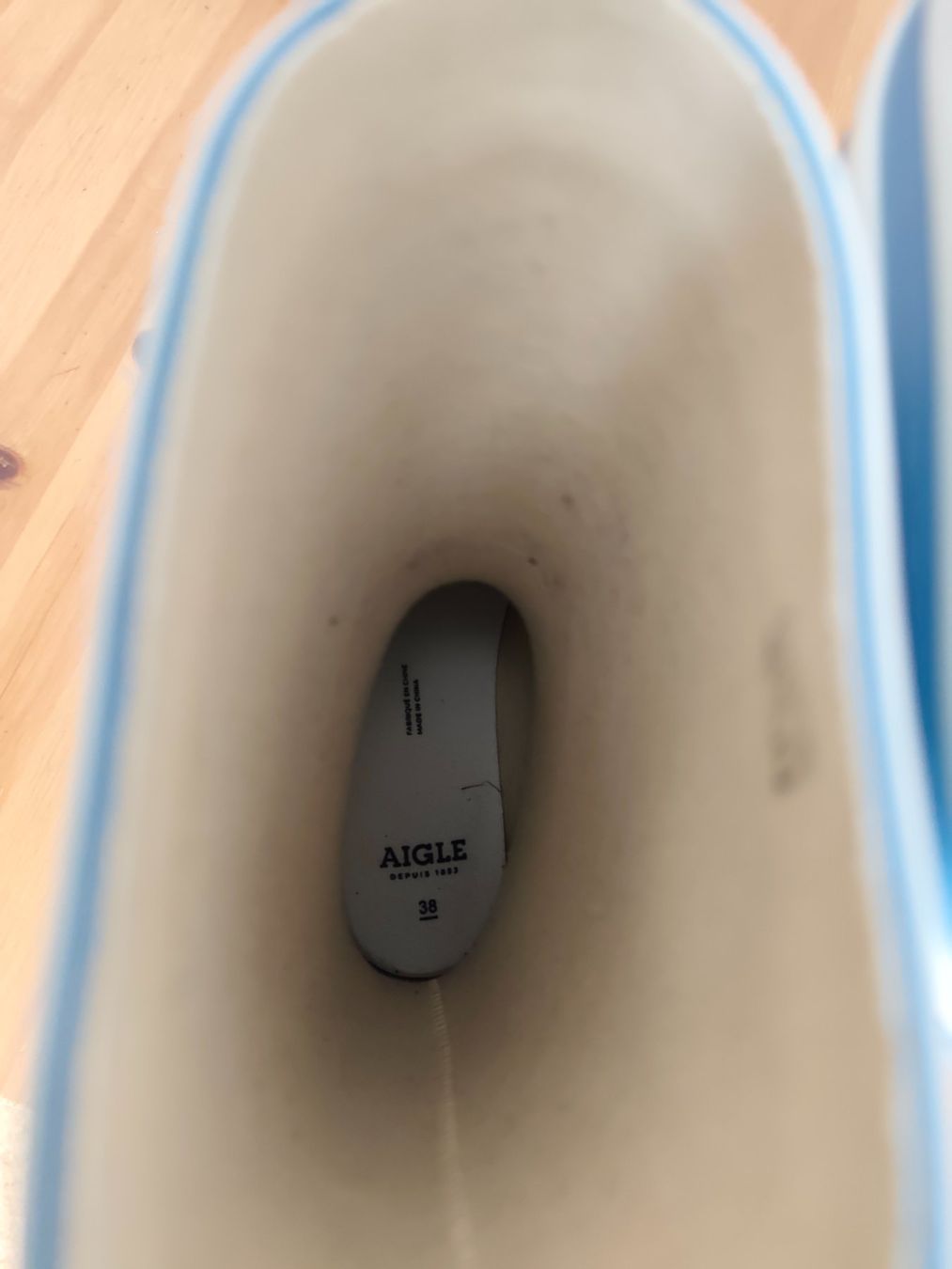 Chaussures femmes: Aigle Gummistiefel in hellblau, Grösse 38 – Neuf (Voir description) à Rheineck par Polcadot 3