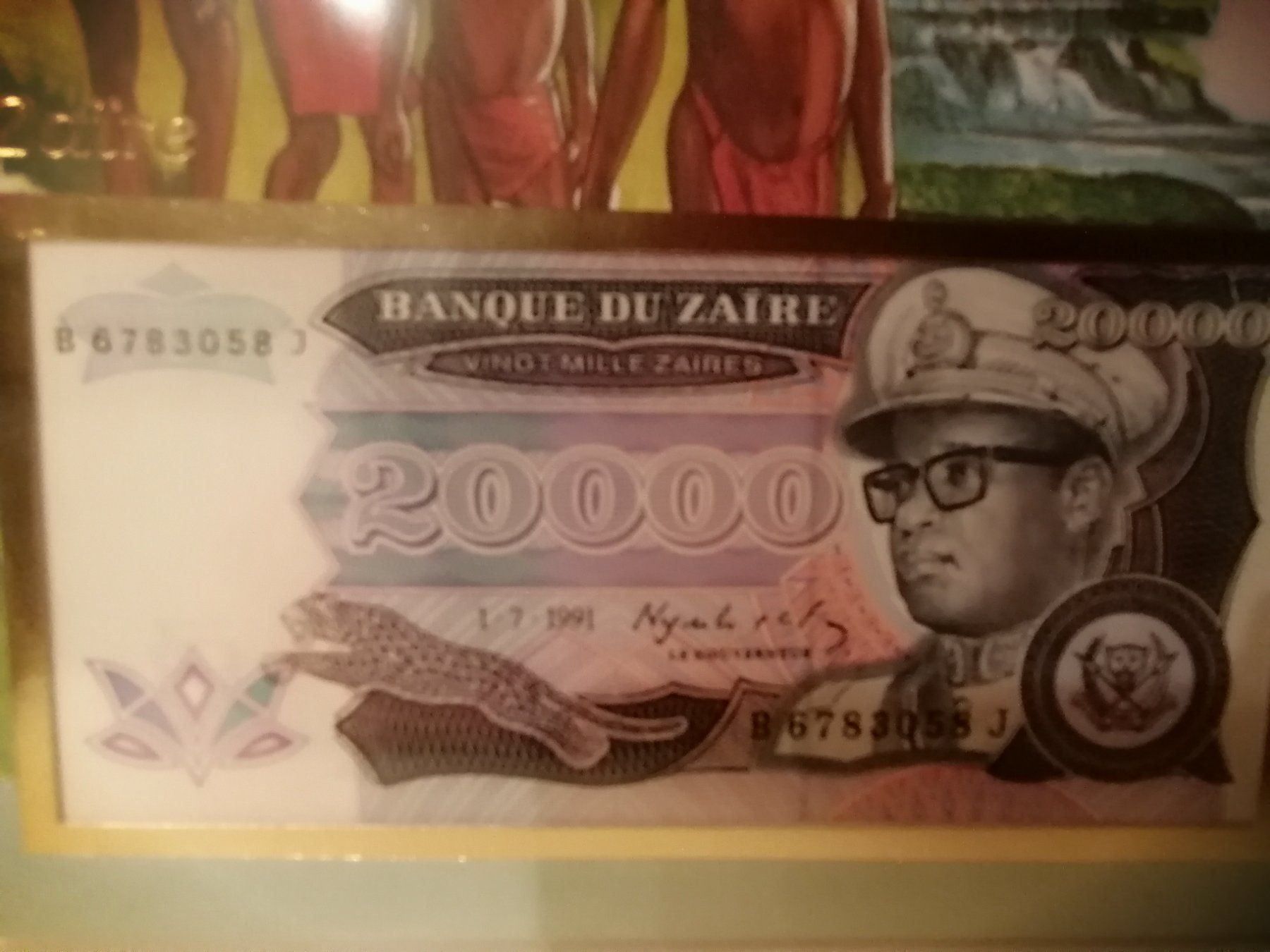 Banconote: Banknotenbrief Zaire 1994 – Usato da Nunningen venduto da mochflo 3
