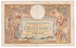 Banknote Frankreich 100 francs 1933