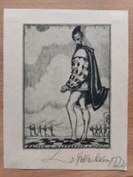 Exlibris Walter Helfenbein - Original Radierung signiert
