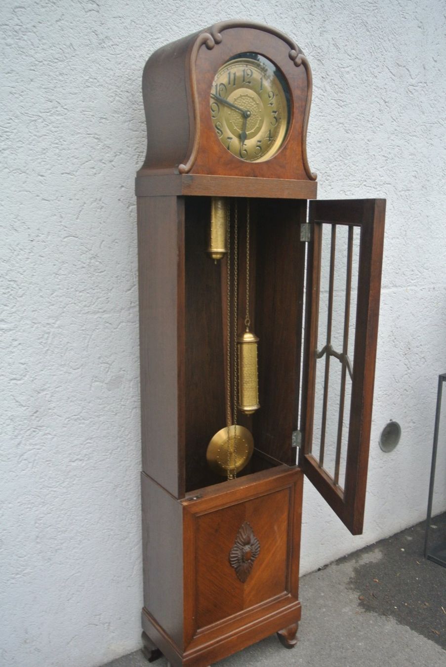 Orologi da terra & Orologi da parete: Antike Standuhr,  Holz, – Usato da Rotkreuz venduto da nigal 4