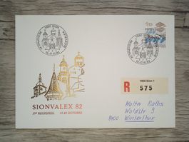 TR18 Enveloppe + Timbre Suisse 1982