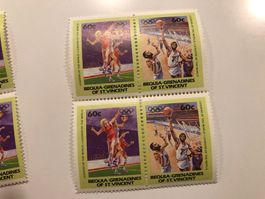 8 Briefmarken BASKETBALL **