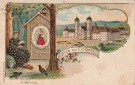 Kt.Schwyz-Einsiedeln- Präge Litho 1907