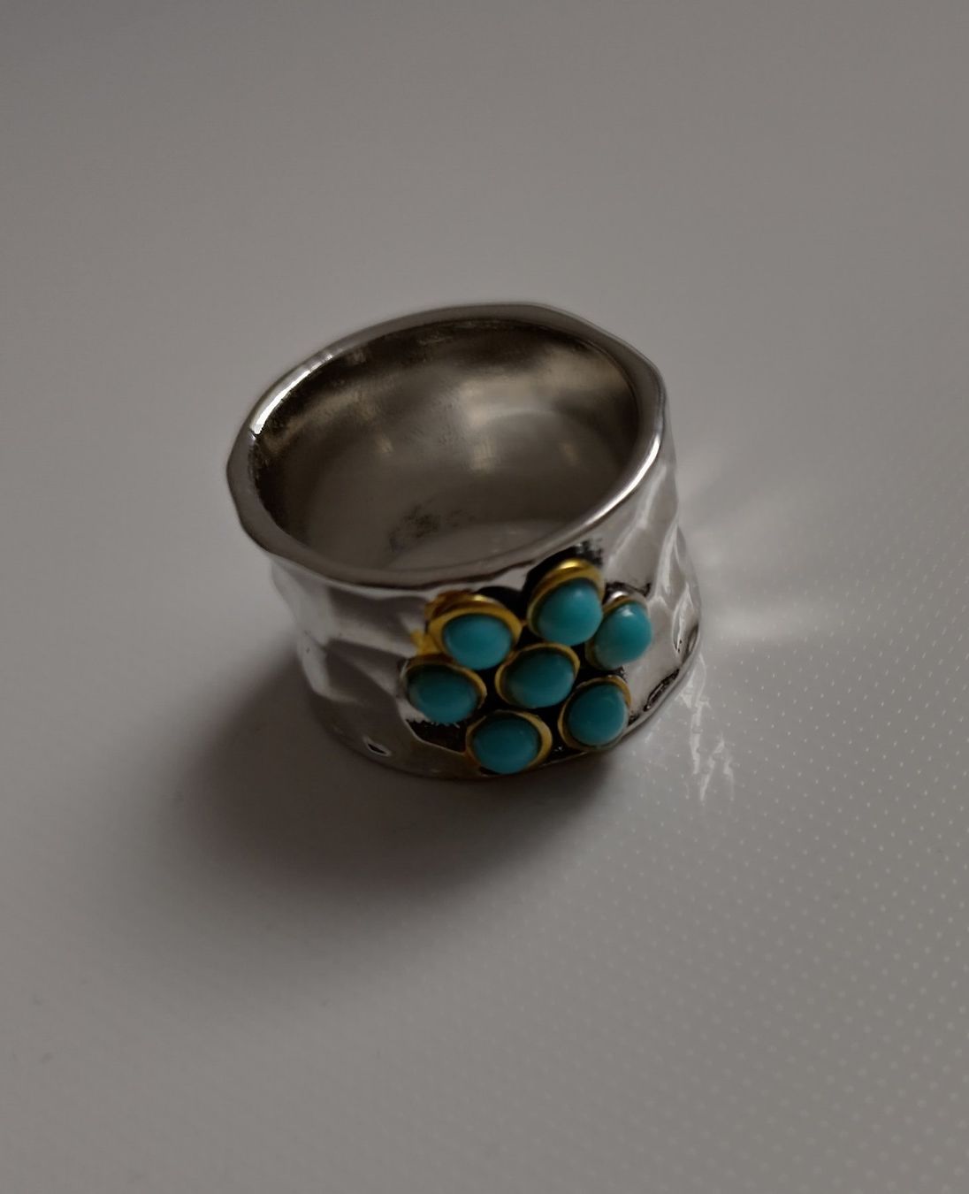 Anelli: RING SILBER 925 MIT TÜRKIS – Usato da Romanshorn venduto da Glitzer-Paradies 1