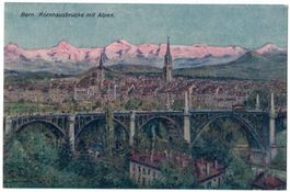 Bern, Kornhausbrücke, Künstlerkarte