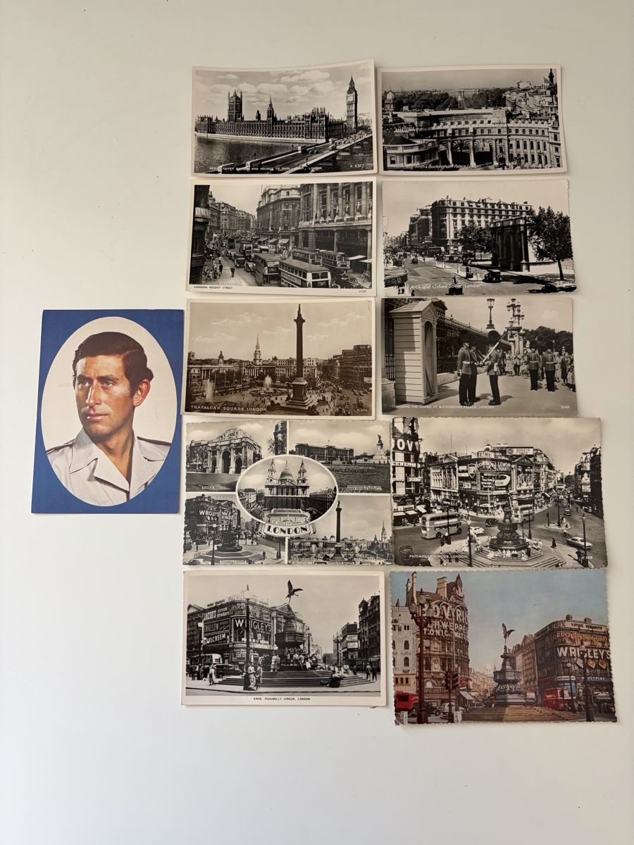 Cartoline postali: Vintage London Ansichtskarten Set, 11 Stk. – Usato da Winterthur venduto da silen