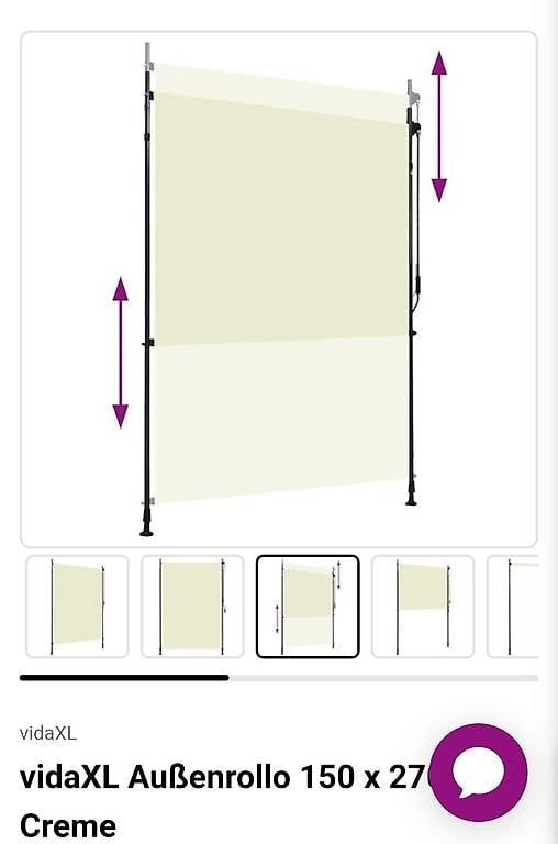 Tende da sole: Aussenrollo 150 x 270, Creme – Usato da St.Gallen venduto da amaka01