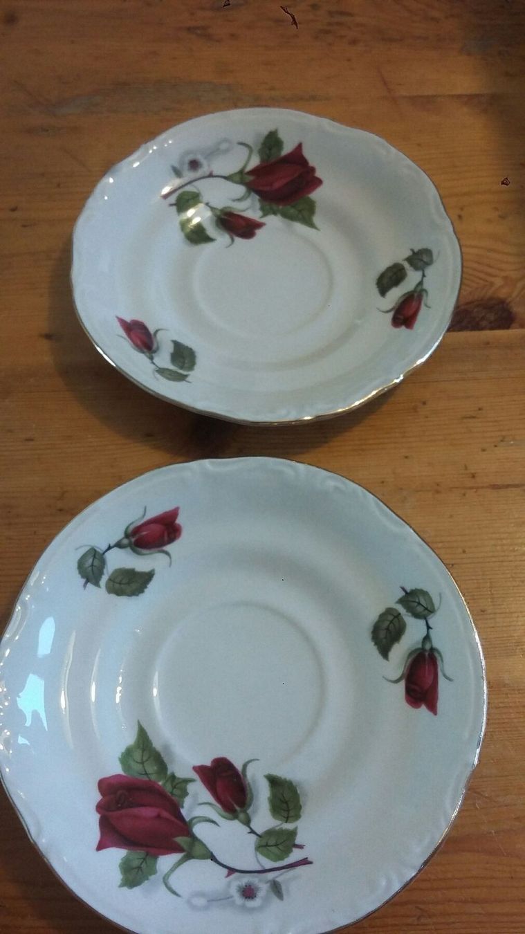 Set di piatti: Tasses ,sous tasses et sucrier – Usato da Miecourt venduto da Marly1 3