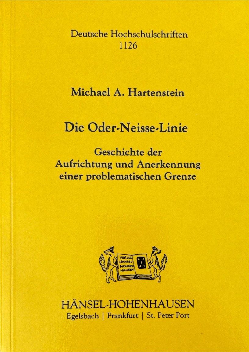 Libri: Hartenstein Michael A., Die Oder-Neisse-Linie – Nuovo (secondo la descrizione) da Sarnen venduto da Livres