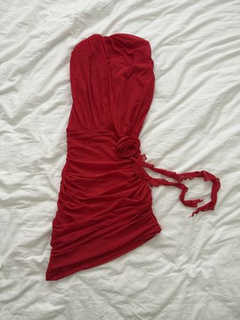 Rotes Sommerkleid, Neckholder, Gr. S, Top Zustand!