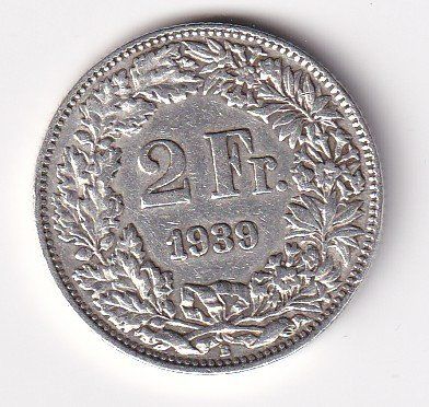 Tutti le monete: 2 Franken 1939 rar – Usato da Neuchâtel venduto da karlpierrino