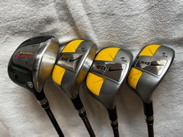 seltenes Nike SQ Hybrid + Holz Schläger Set, guter Zustand
