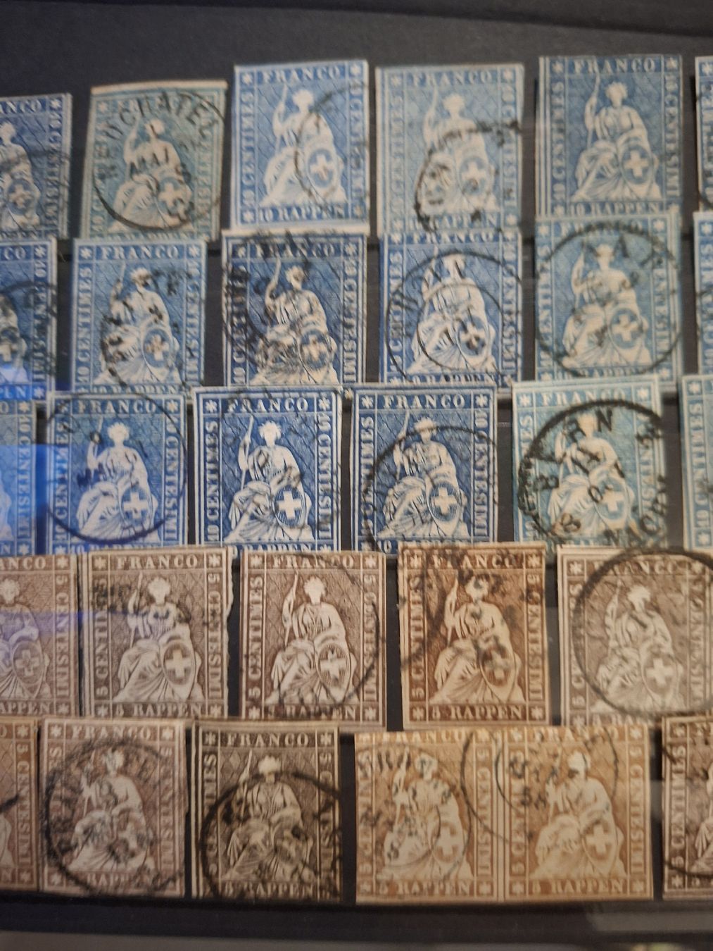 Tutti i francobolli: Strubellot 45Stk. Nr. 22 / 23 / Schnittfehler – Usato da Balgach venduto da SIMEON27 2