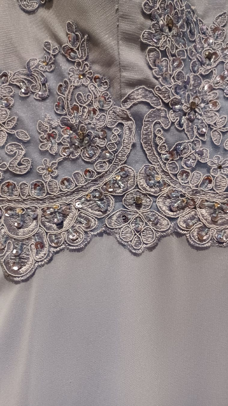 Vestiti: Helles, blau-lila Abendkleid, Gr. 40 – Nuovo (secondo la descrizione) da Steinach venduto da Sommer9000 2