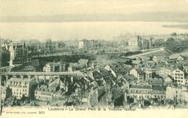 Lausanne - Le Grand Pont et le Tribunal Fédéral