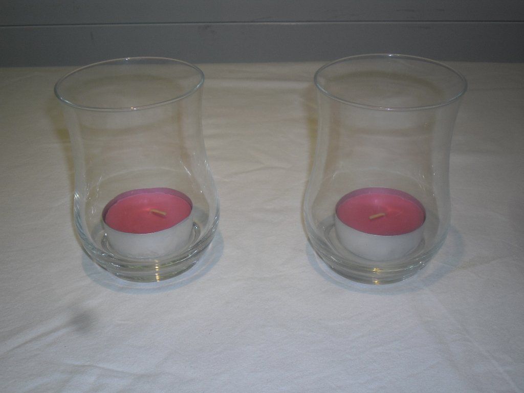 Bougeoirs: 2 Windlicht , Glas – D'occasion à Büren SO par omsa