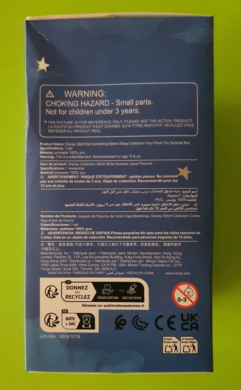 Disney Figuren: Miniso Stitch Eat Something Before Sleep / 345 – Neu (gemäss Beschreibung) aus Grenchen von sale.manager 3
