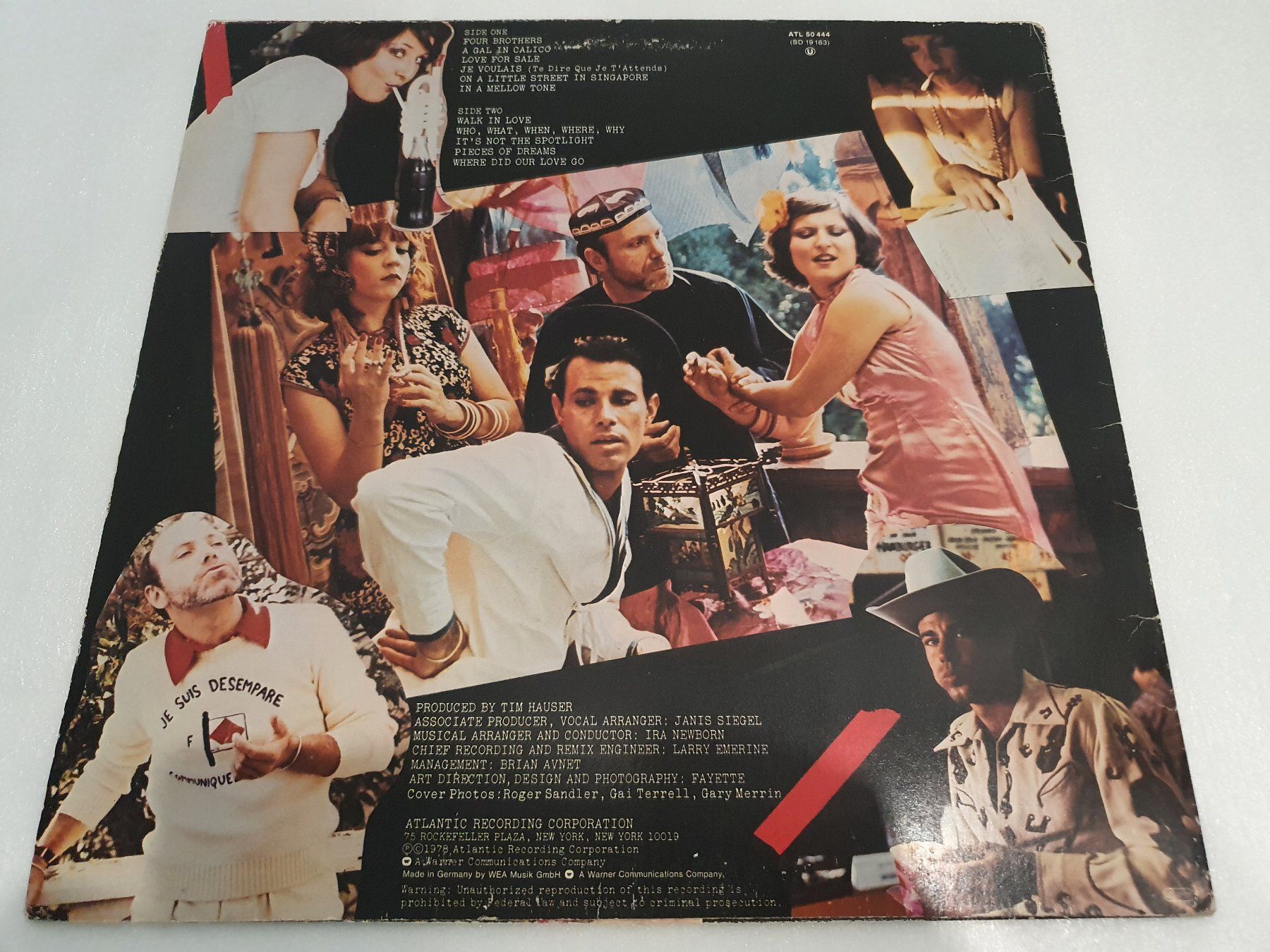 Dischi in vinile: The Manhattan Transfer – Pastiche – Usato da Uster venduto da Vinyl-Leidenschaft 1