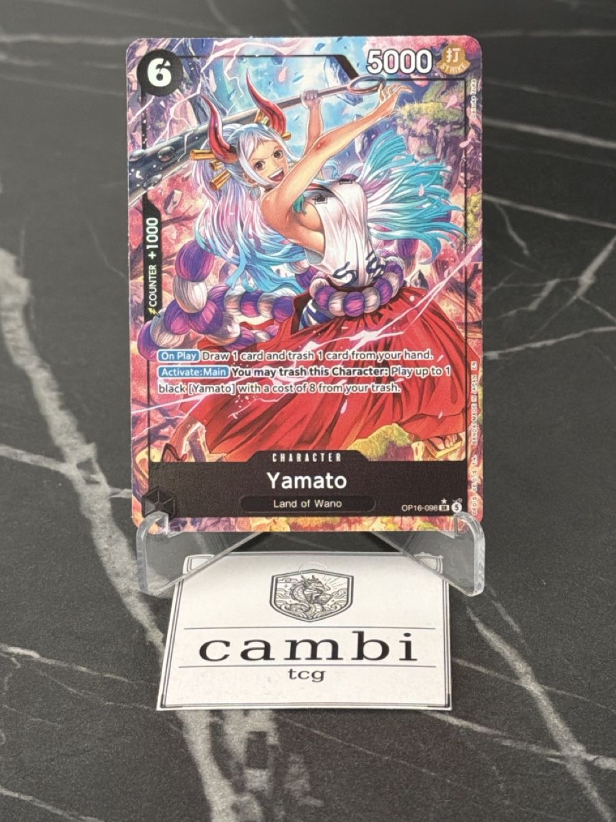 Bandai Carte collezionabili: One Piece OP16-098 Yamato, Englisch – Nuovo (secondo la descrizione) da St. Gallen venduto da cambitcg
