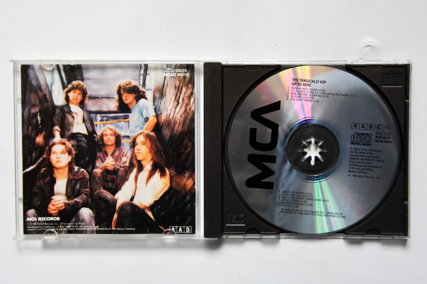 CD: The Tragically Hip - Up To Here – Usato da Belmont-sur-Yverdon venduto da ag97 1