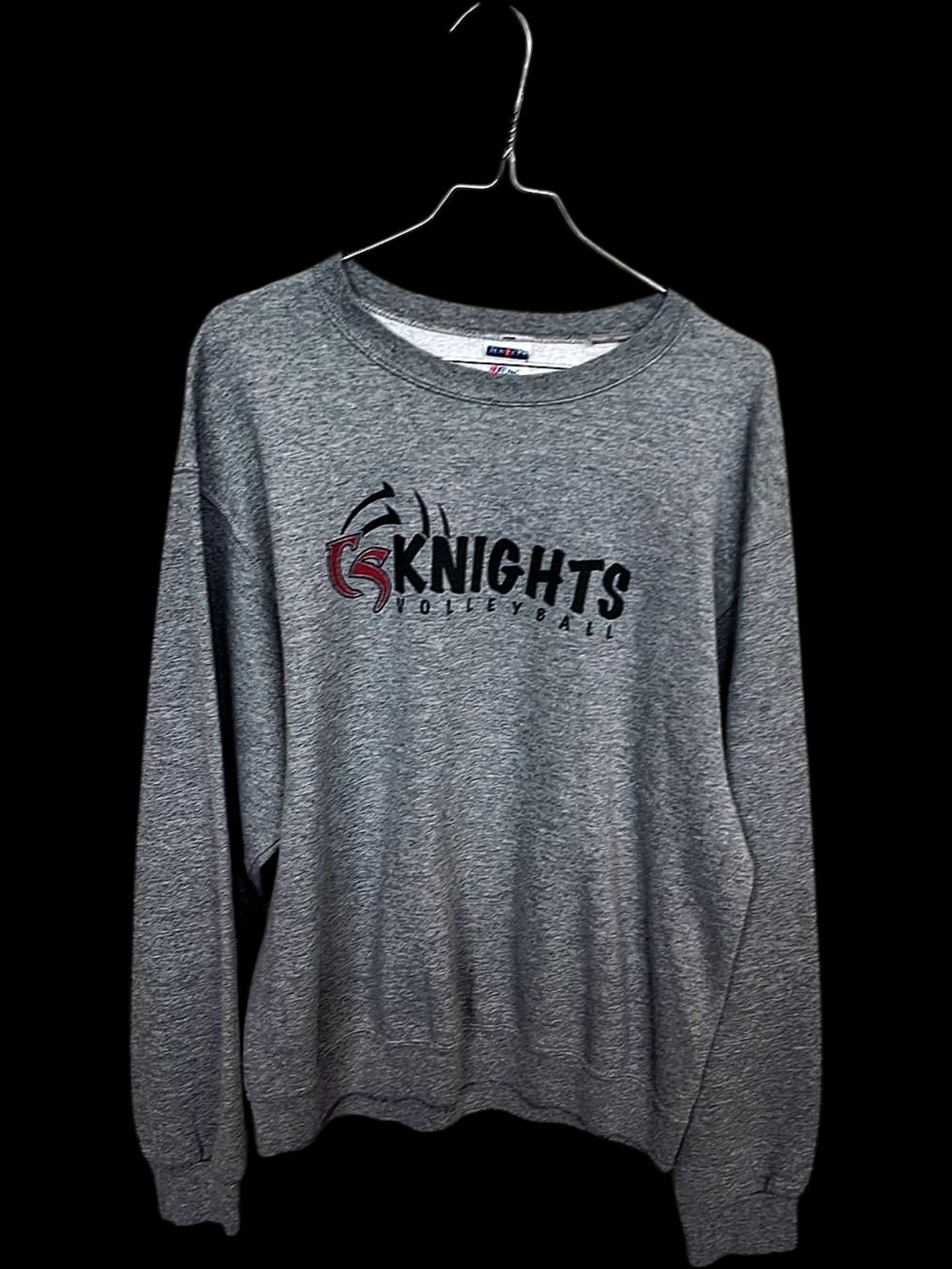 Pulls & Sweat-shirts: Jerzees Knights Volleyball Graues Sweatshirt - Größe M – D'occasion à Zug par vinokilo 1