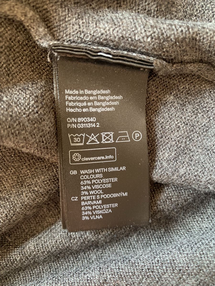 H&M Altro in Moda donna: Poncho von H&M dunkelgrau one Size – Usato da Ellikon an der Thur venduto da Bali1999 7