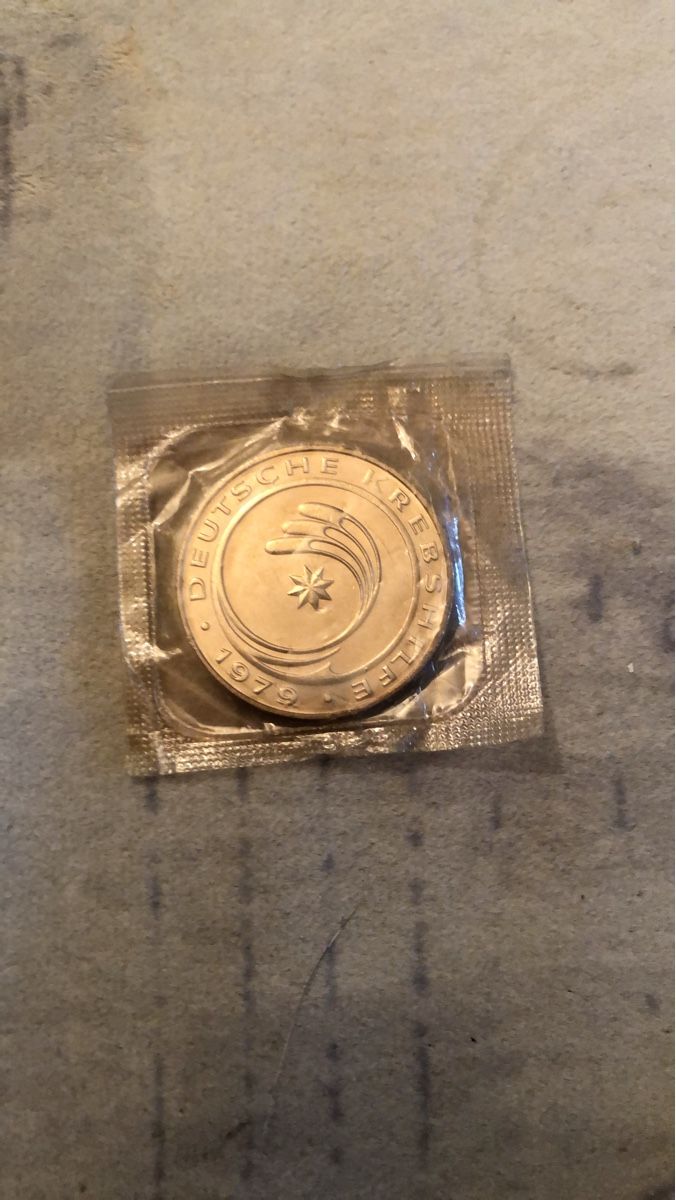 Medaillen: Pièce allemande 1979 Krebs Hilfe – Neu und originalverpackt aus payerne von jag67