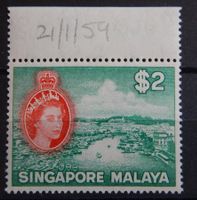 Singapore British Kat. 41 ** 1955 Kat. 60 Euro