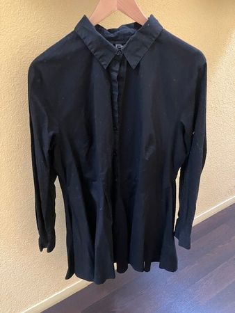 schwarze, elegante bluse gr. 46/48