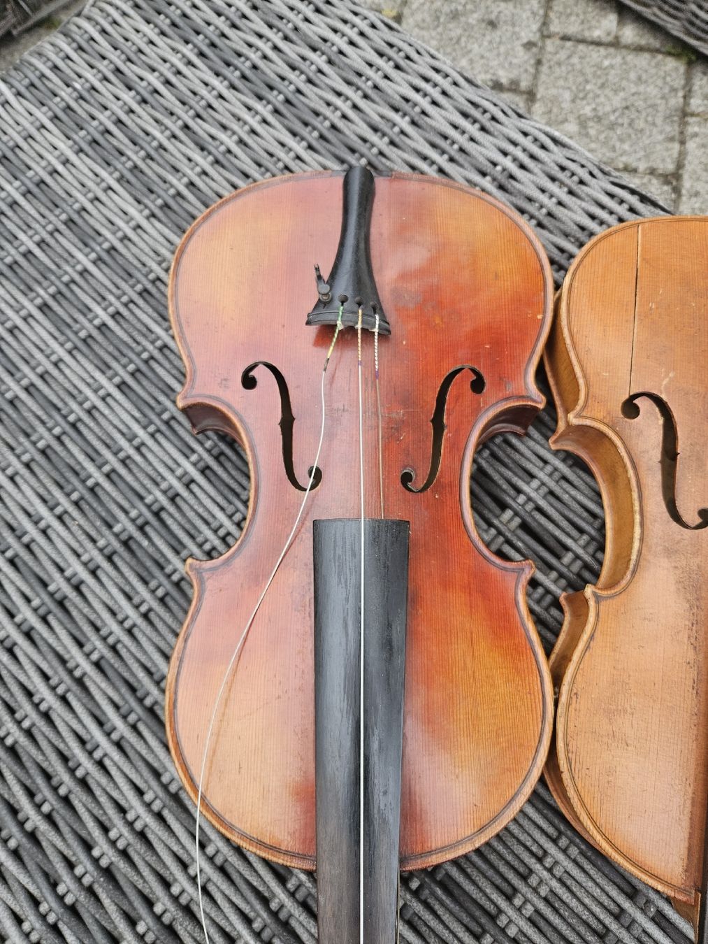 Strumenti musicali: 2 Alte Violine zum Restaurieren – Usato da Rickenbach b. Wil venduto da nic_8ljr 2