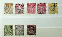 SUISSE HELVETIE ASSISES OBLITÉRÉS Nr. 37-43 SBK 205.00 /R220