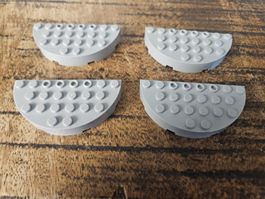 lego 47974 lot de 4 pièces Light Bluish Gray Brick, Round
