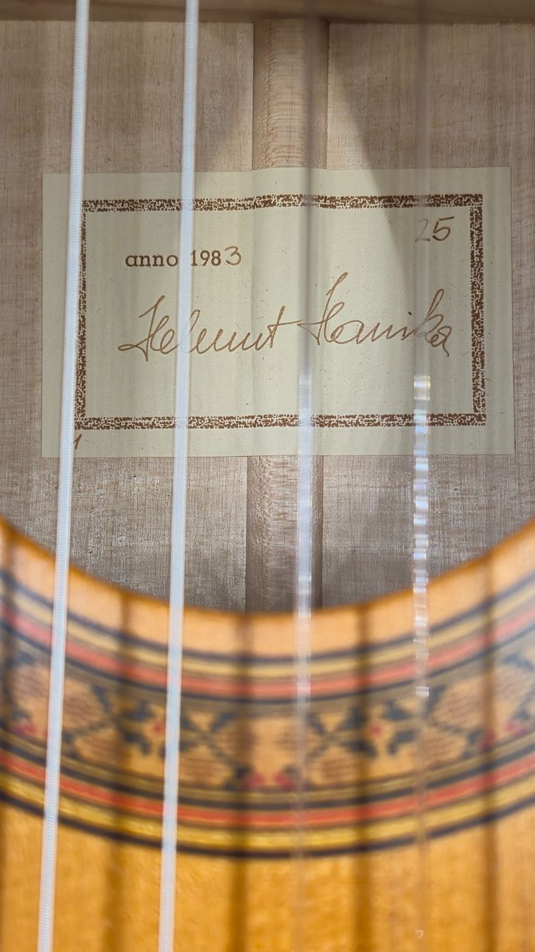 Strumenti musicali: Akustik Gitarre Helmut Hanika 25 1983 – Usato da Winterthur venduto da NorrSydGuitars 8