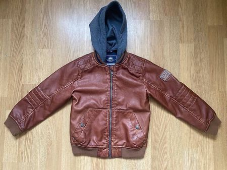 Lederjacke Braun Palomino Jungen Gr. 116 122