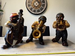 Jazz-Trio Figuren Saxophon Trompete Bass 🎺🎷🎸
