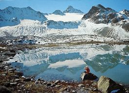 KLOSTERS Jörisee mit Flüela-Weisshorn - Stempel Berghaus