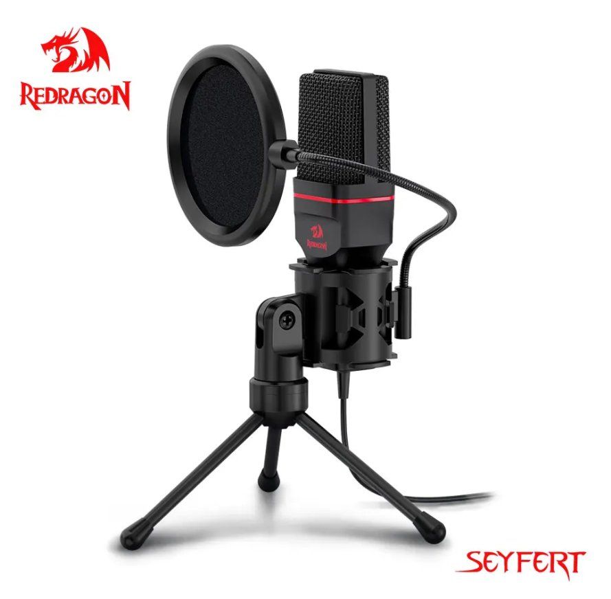 Microfoni: REDRAGON Seyfert Mikrofon Stativ Studio Audio 3,5mm – Nuovo e nell'imballaggio originale da Romanshorn venduto da pfimex