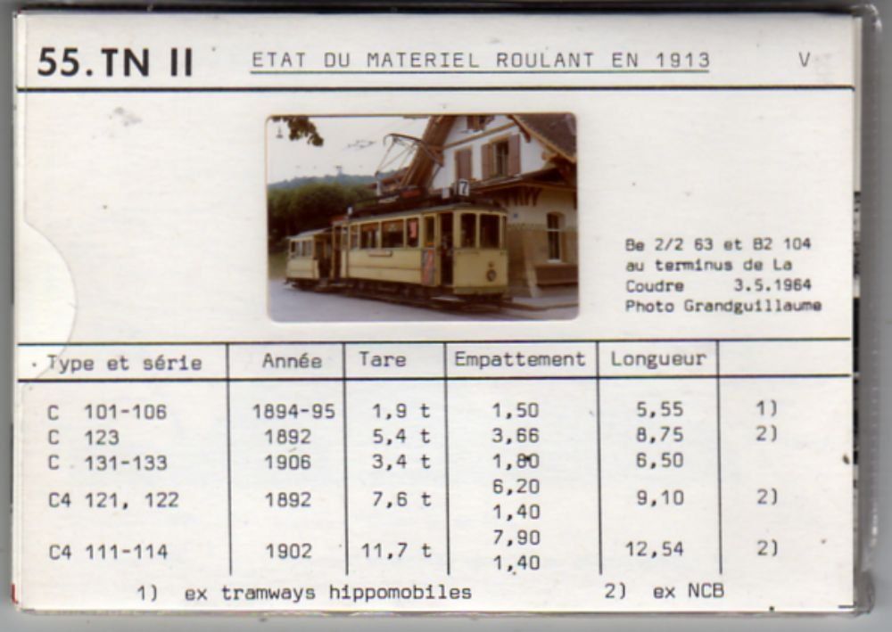 Cartes postales: BVA Tramways de Neuchâtel Nr. 55.NT II – D'occasion à Bichelsee par Gloeckner 1