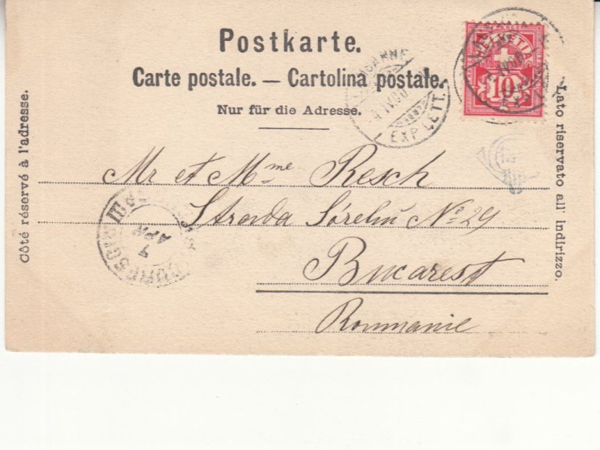 Cartoline postali: Lausanne 1900 – Usato da Bürglen TG venduto da StampGraf 1