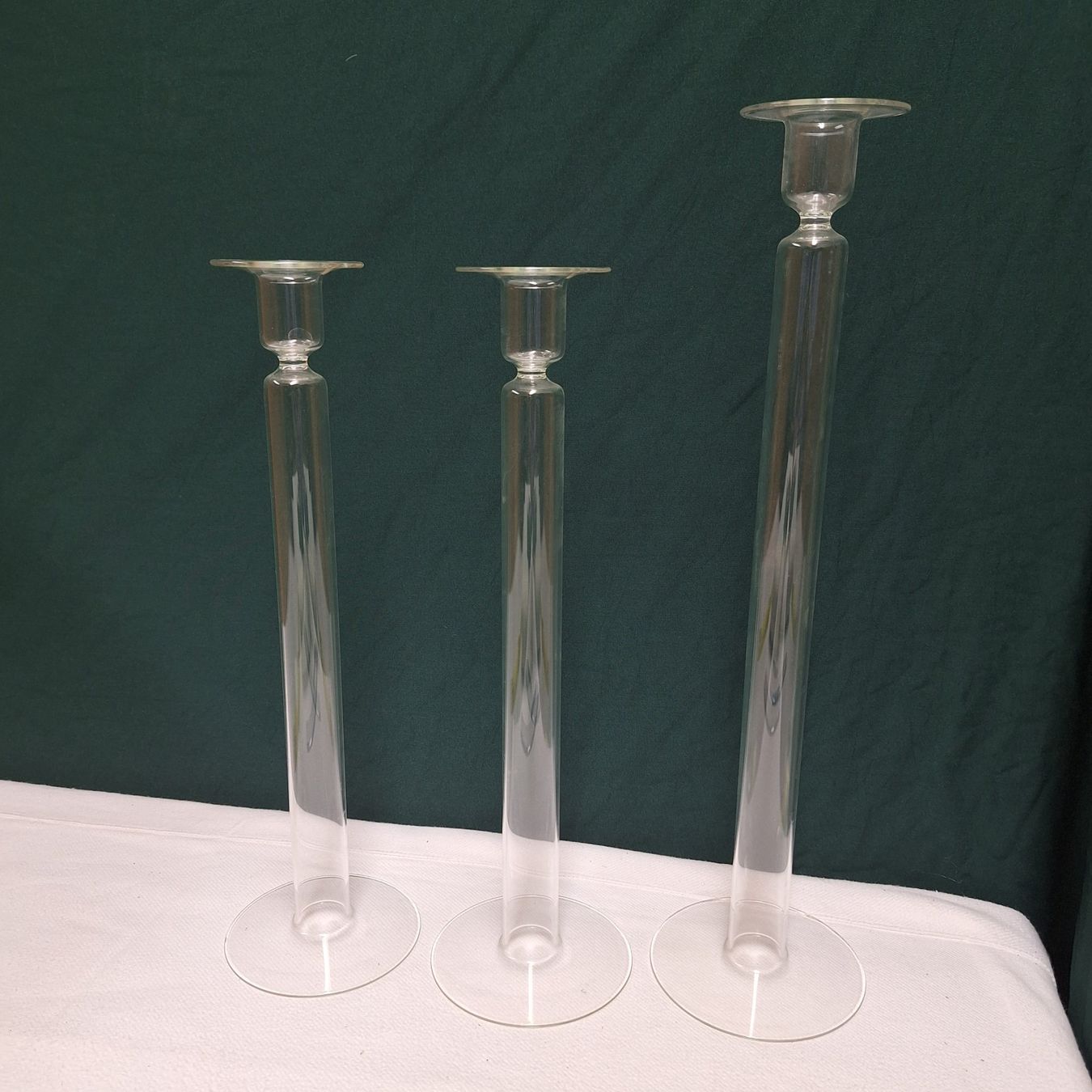 Portacandele: Versand möglich. Sehr originelle Glas Kerzenständer – Usato da Winterthur venduto da Goldpipau 1